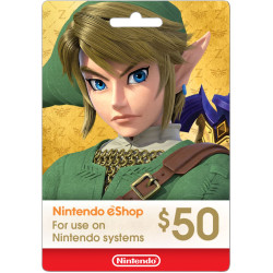Carte Cadeau eSHOP 50$ (Nintendo) Carte Cadeau eSHOP 50$ (Nintendo)