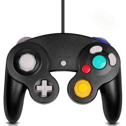 Manette GameCube Par TeknoGame - Noire Manette GameCube Par TeknoGame - Noire