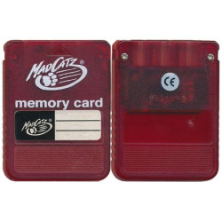 Carte Mémoire Pour PS1 / Playstation Par Mad Catz Carte Mémoire Pour PS1 / Playstation Par Mad Catz
