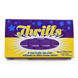 Gomme à Mâcher Thrills au Savon - Paquet de 10 Morceaux