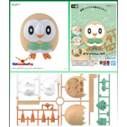 Model Kit Pokemon PLAMO #10 Par Bandai - Rowlet