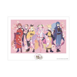 Poster Sakura Miku Newly Drawn Illustration Assembly Art By Kuro A3 Matte Processing Poster