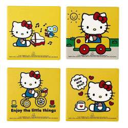 Ensemble De 4 Sous-Verre En Céramique Hello Kitty Par Bioworld