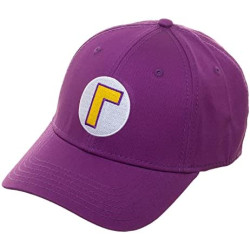 Casquette Ajustable Nintendo Avec Broderie Logo Waluigi - Par Bioworld