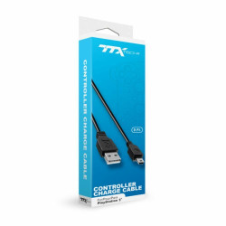 Cable De Recharge Mini USB De 9 Pieds Pour Manette PS3 / PSP / Wii U Controller Pro Par TTX Tech