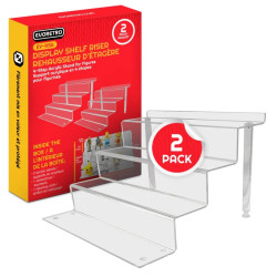 Présentoir En Acrylique À 4 Étages Pour Figurines Par EvoRetro - Ensemble De 2