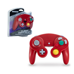 Manette Gamecube Par Teknogame - Rouge Manette Gamecube Par Teknogame - Rouge