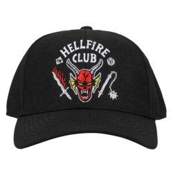 Casquette Ajustable Stranger Things Par Bioworld - Hellfire Club Noire