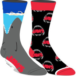 Chaussettes Les Dents De La Mer (Jaws) Par Bioworld - Paquet De 2 Paires