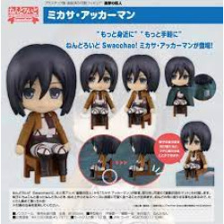 Figurine Nendoroid Swacchao Attack On Titan Par Good Smile Company - Mikasa Ackerman 10 CM