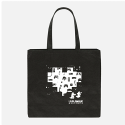 Sac De Magasinage Réutilisable En Tissu La Planque Jeux Vidéo Moyen 34 x 38 x 23 CM - Noir