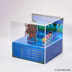 Diorama Final Fantasy Pixel Remaster Cubic Memory Par Square Enix - FF V Fighting A Formidable Foe