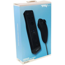 Ensemble De Manette Wiimote Plus et Nunchuk Pour Wii / Wii U Par TTX TECH - Noir