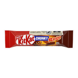 Tablette De Chocolat KitKat Chunky Par Nestlé - Saveur Rolo 42G Tablette De Chocolat KitKat Chunky Par Nestlé - Saveur Rolo 42G