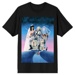 T-Shirt Beetlejuice - Stars And Moon (Noir)