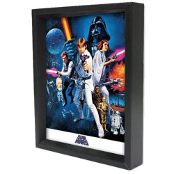 Cadre Diorama Shadow Box Star Wars Par Pyramid America - A New Hope 20 x 25 CM Cadre Diorama Shadow Box Star Wars Par Pyramid America - A New Hope 20 x 25 CM