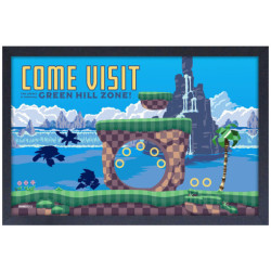 Affiche Encadrée Sonic - Green Hill Zone