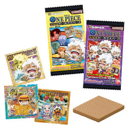 Duo De Gaufrette Et Autocollant Bandai Niformation - One Piece Duo De Gaufrette Et Autocollant Bandai Niformation - One Piece
