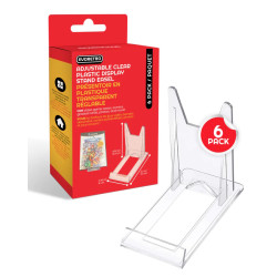 Présentoir En Plastique Transparent Réglable EvoRetro (Paquet De 6)