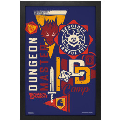Affiche Encadrée Donjons Et Dragons  - Dungeon Master Camp