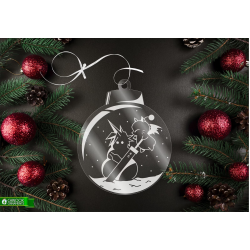 Ornement de Noël Par Chinook Crafts - Final Fantasy Moogle/Cloud