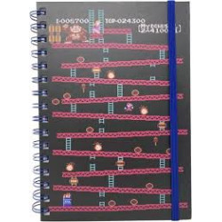 Carnet De Note Spirale Nintendo Par Pyramid America - Donkey Kong Arcade