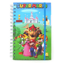 Carnet De Note Spirale Nintendo Par Pyramid America - Groupe de Personnages Super Mario