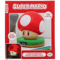Réveille-Matin Digital Super Mario Par Paladone - Champignon 5 Pouces Réveille-Matin Digital Super Mario Par Paladone - Champignon 5 Pouces
