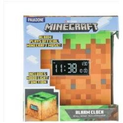 Réveille-Matin Digital Minecraft Par Paladone - Bloc De Terre 4 Pouces Réveille-Matin Digital Minecraft Par Paladone - Bloc De Terre 4 Pouces