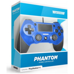 Manette Blue Phantom Avec Fil Pour PS4 Par Teknogame - Bleue Manette Blue Phantom Avec Fil Pour PS4 Par Teknogame - Bleue