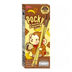 Bâton de Biscuits Pocky par Glico - Chocolat Et Banane 25g Bâton de Biscuits Pocky par Glico - Chocolat Et Banane 25g