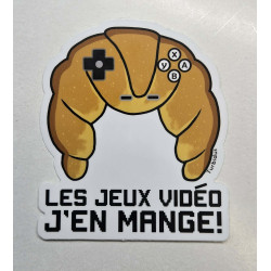 Autocollant Les Jeux Video J'en Mange! Par Turbidus Illustration