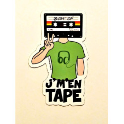 Autocollant J'M'En Tape Par Turbidus Illustration