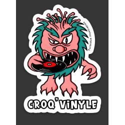 Autocollant Croq' Vinyle Par Turbidus Illustration