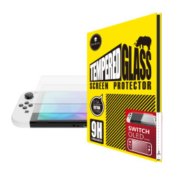 Ensemble De 2 Protection En Verre Trempé Pour Écran Nintendo Switch OLED Par Skull & Co Ensemble De 2 Protection En Verre Trempé Pour Écran Nintendo Switch OLED Par Skull & Co